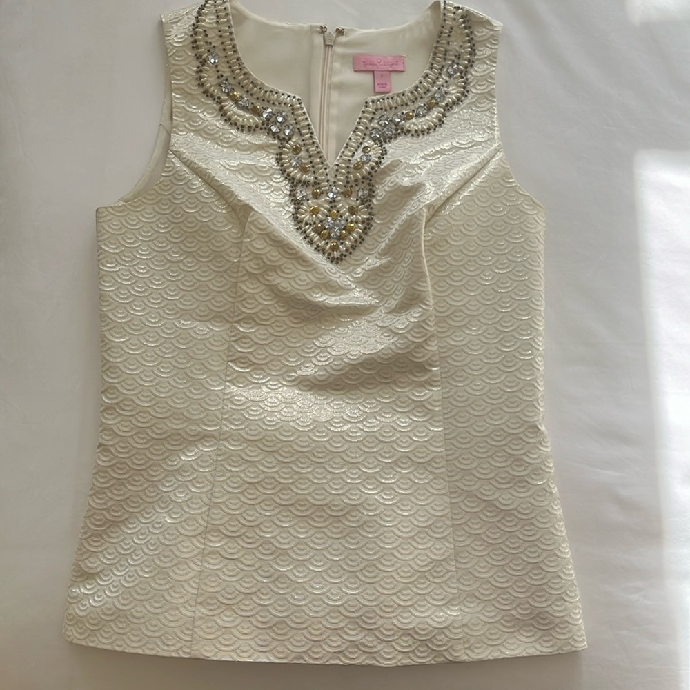 Lilly Pulitzer beaded top